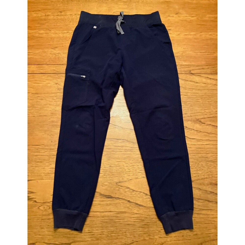 FIGS Women’s Navy Scrub Jogger Pants Size S Technical Collection Solid Knit
